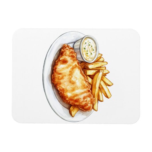 Fish and Chips マグネット (横)