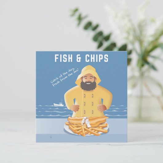 Fish and Chips postcard (スタンド正面)