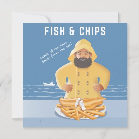Fish and Chips postcard (正面)
