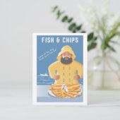 Fish and Chips postcard ポストカード (スタンド正面)