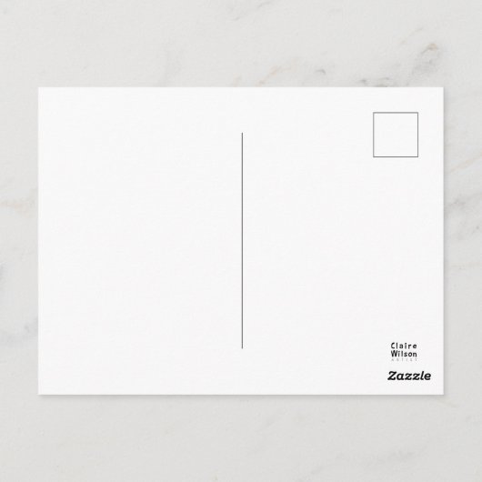 Fish and Chips postcard ポストカード (裏面)