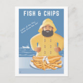 Fish and Chips postcard ポストカード (正面)