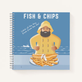 Fish and Chips Spiral Notebook ノートブック