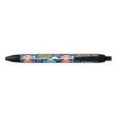 Fish and coral nautical blue 黒ボールペン (裏面)
