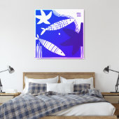 Fish and Star Fish Canvas Wall Art キャンバスプリント (インサイチュ (寝室))