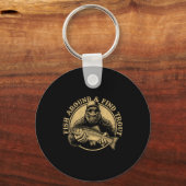 Fish Around And Find Trout Bigfoot Fishing Sasquat キーホルダー (正面)