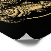 Fish Around And Find Trout Bigfoot Fishing Sasquat ポスター (角)