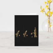 Fish Around And Find Trout Funny Fishing Fishermen カード (黄色い花)