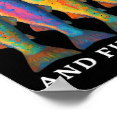 Fish Around And Find Trout Funny Fishing Fishermen ポスター (角)