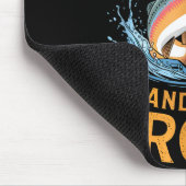 Fish Around And Find Trout Funny Fishing Fishermen マウスパッド (コーナー)