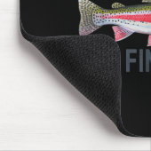 Fish Around And Find Trout Funny Fishing Fishermen マウスパッド (コーナー)