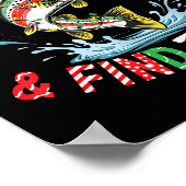 Fish Around Find Trout, Funny Fisherman Fishing Ch ポスター (角)