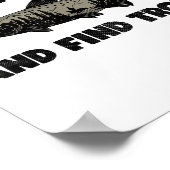 Fish Around Find Trout, Funny Fisherman Fishing Jo ポスター (角)