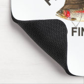 Fish Around Find Trout, Funny Fisherman Fishing Jo マウスパッド (コーナー)