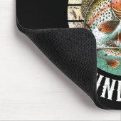 Fish Around Find Trout, Funny Fisherman Fishing Jo マウスパッド (コーナー)