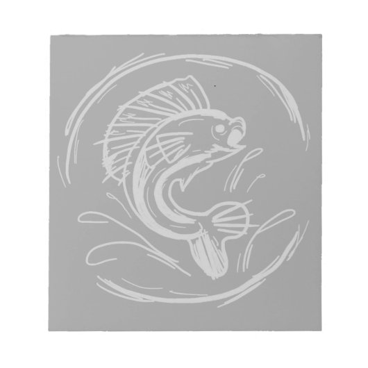 Fish artメモ帳 ノートパッド (正面)