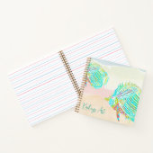 Fish Artist Coastal Custom Spiral Notebook ノートブック (内部)