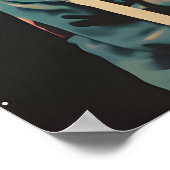 Fish Astronaut Poster, Fish Retro Print, Fish ポスター (角)