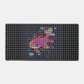 Fish Behind Net Illustration デスクマット (正面)