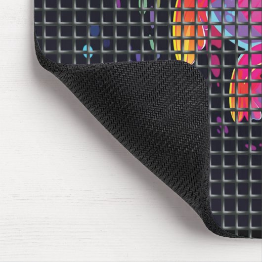 Fish Behind Net Illustration マウスパッド (コーナー)