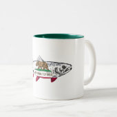 Fish California Trout ツートーンマグカップ (正面右)