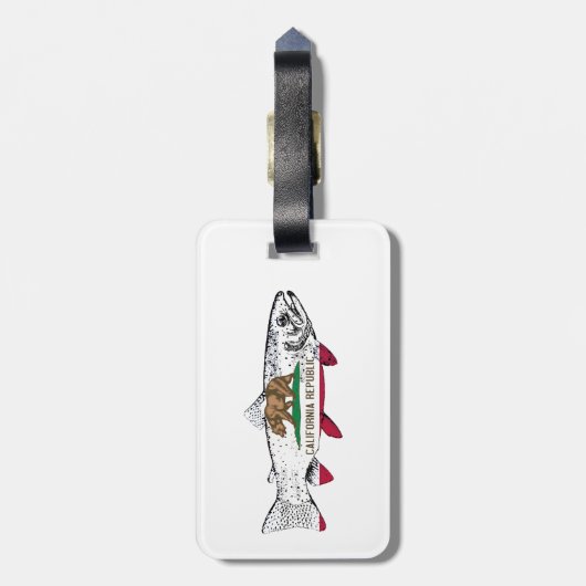 Fish California Trout ラゲッジタグ (裏面縦)