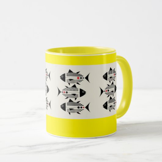 fish coffee mug マグカップ (正面右)