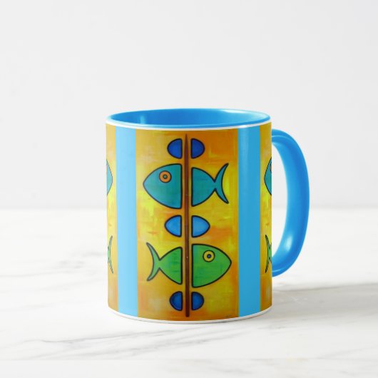 fish coffee mug マグカップ (正面右)