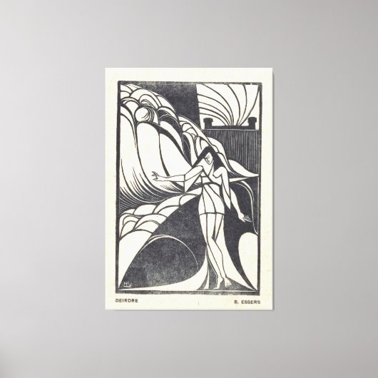 Fish Design for a Ceramic Plate  キャンバスプリント (正面)