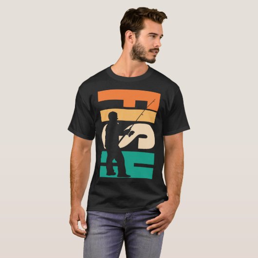 FISH Fisher silhouette Tシャツ (正面フル)