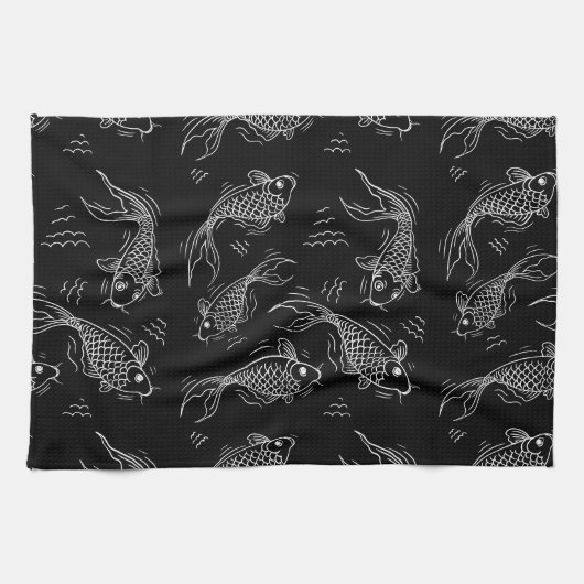 fish fishmonger seafood caviar cuts キッチンタオル (横)