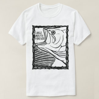 Fish Forever EYES : LARGEMOUTH BASS Tシャツ