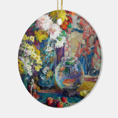 Fish, Fruits, and Flowers | Kathryn E. Cherry セラミックオーナメント (左)