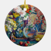 Fish, Fruits, and Flowers | Kathryn E. Cherry セラミックオーナメント (裏面)