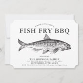 Fish FrYミニマルパーティー招待状 招待状 (正面)