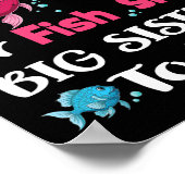 Fish He Or Fish She Gender Reveal Family Matching ポスター (角)