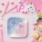 Fish-he or Fish-she gender reveal plates ペーパープレート (パーティー)