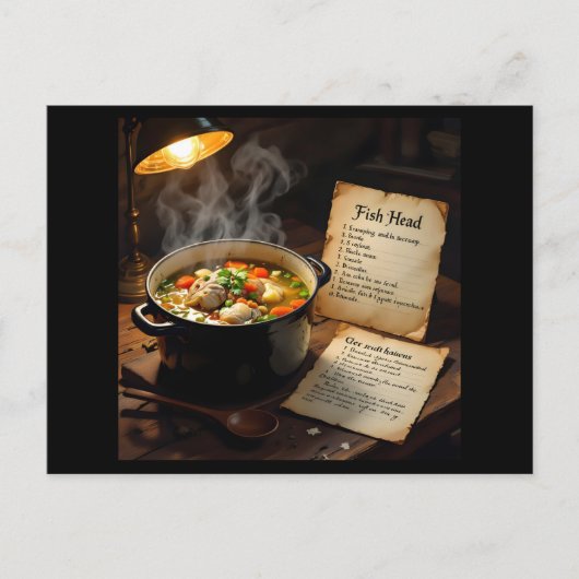 Fish head soup caribbean ポストカード (正面)