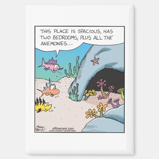 Fish house hunting with plenty Anemones  マグネット (正面)