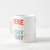 Fish Hunting Fishing Fishrod Fisherman Gone Fishin コーヒーマグカップ (正面左)