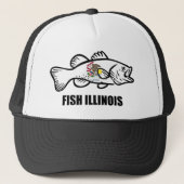 Fish Illinois Bass キャップ (正面)