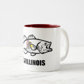 Fish Illinois Bass ツートーンマグカップ (正面右)