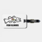 Fish Illinois Bass ラゲッジタグ (裏面横)