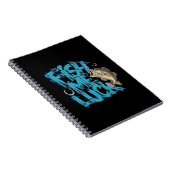 Fish Me Luck Graffiti Bass Art ノートブック (右側)