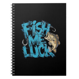 Fish Me Luck Graffiti Bass Art ノートブック