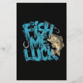 Fish Me Luck Graffiti Bass Art 便箋 (正面)