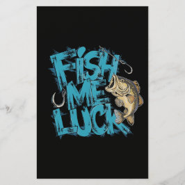 Fish Me Luck Graffiti Bass Art 便箋