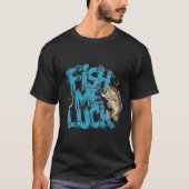 Fish Me Luck Graffiti Bass Art Tシャツ (正面)