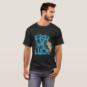 Fish Me Luck Graffiti Bass Art Tシャツ (正面フル)