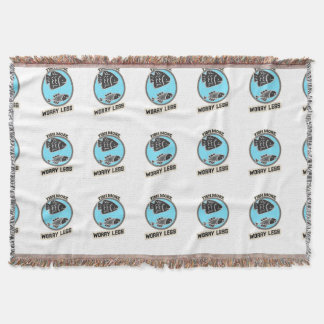 Fish More Worry Less スローブランケット